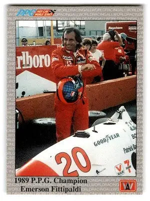 1991 All World #99 1989 P.P.G. Champion Emerson Fittipaldi - Racing Card Single
