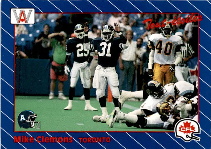 1991 All World CFL #75 Mike Clemons - Football Card Single