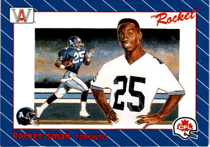 1991 All World CFL French #1 Rocket Ismail - Football Card Single