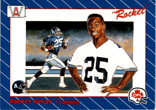 1991 All World CFL French #1 Rocket Ismail - Football Card Single