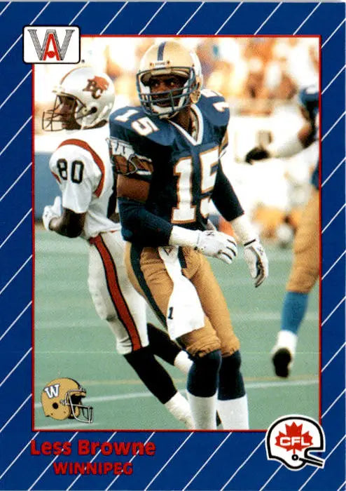 1991 All World CFL French #100 Less Browne - Football Card Single
