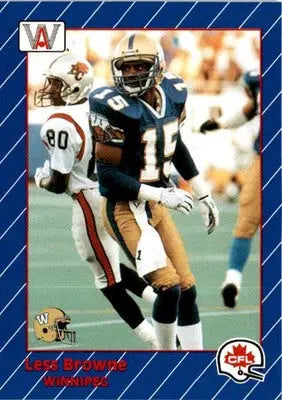 1991 All World CFL French #100 Less Browne - Football Card Single
