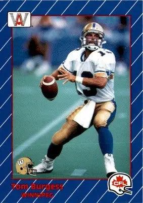1991 All World CFL French #102 Tom Burgess - Football Card Single