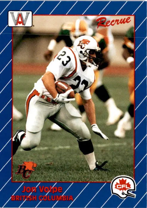 1991 All World CFL French #16 Jon Volpe - Football Card Single