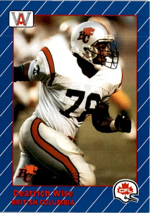 1991 All World CFL French #17 Deatrich Wise - Football Card Single