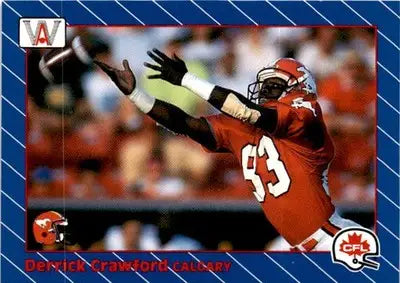 1991 All World CFL French #21 Derrick Crawford - Football Card Single