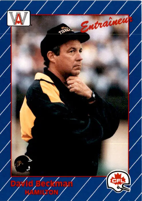 1991 All World CFL French #23 David Beckman - Football Card Single