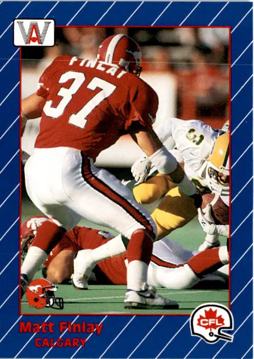 1991 All World CFL French #24 Matt Finlay - Football Card Single