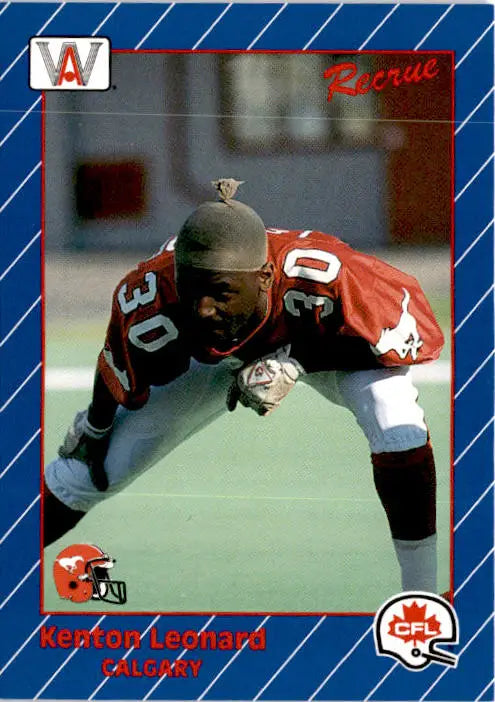 1991 All World CFL French #28 Kenton Leonard - Football Card Single