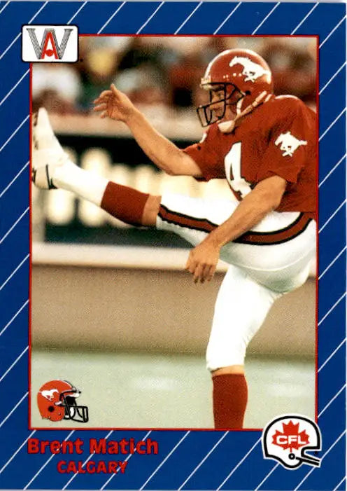 1991 All World CFL French #29 Brent Matich - Football Card Single