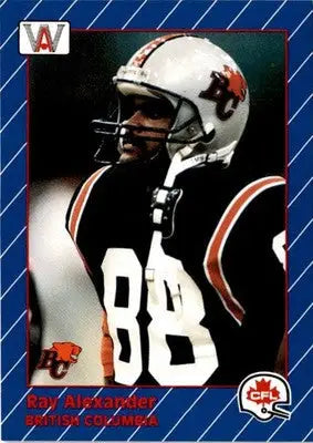 1991 All World CFL French #3 Ray Alexander - Football Card Single