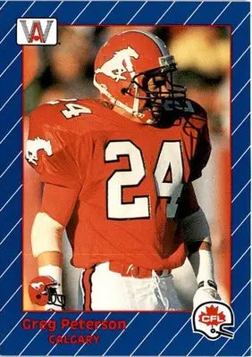 1991 All World CFL French #30 Greg Peterson - Football Card Single