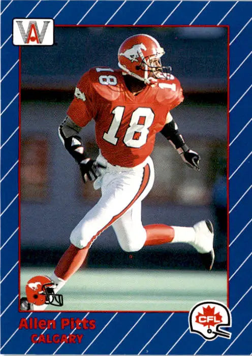 1991 All World CFL French #32 Allen Pitts - Football Card Single