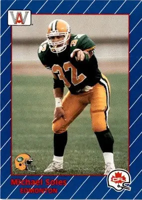 1991 All World CFL French #44 Michael Soles - Football Card Single