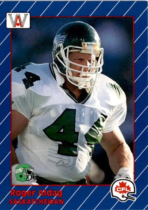 1991 All World CFL French #72 Roger Aldag - Football Card Single