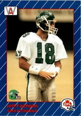 1991 All World CFL French #76 Jeff Fairholm - Football Card Single