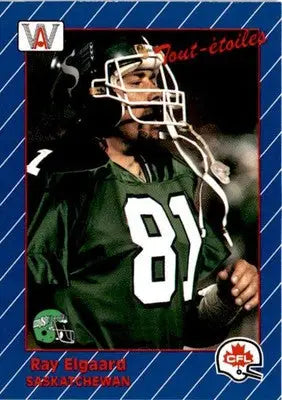 1991 All World CFL French #80 Ray Elgaard - Football Card Single