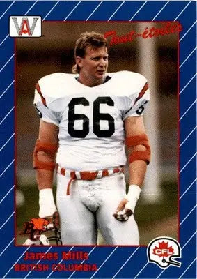 1991 All World CFL French #82 James Mills - Football Card Single