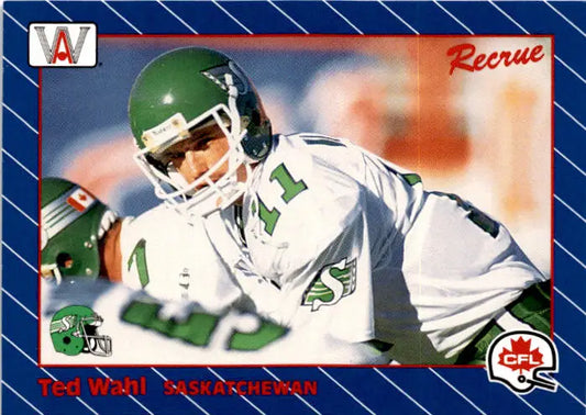 1991 All World CFL French #84 Ted Wahl - Football Card Single