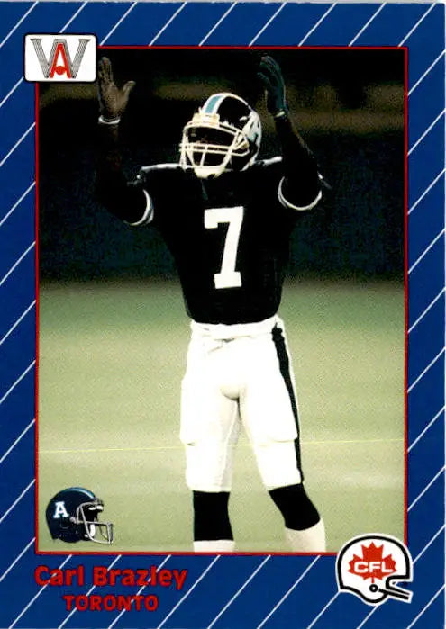 1991 All World CFL French #85 Carl Brazley - Football Card Single