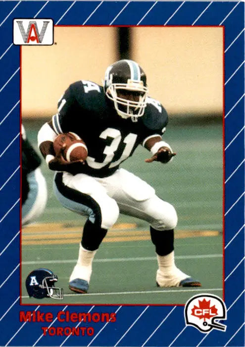 1991 All World CFL French #86 Mike Clemons - Football Card Single