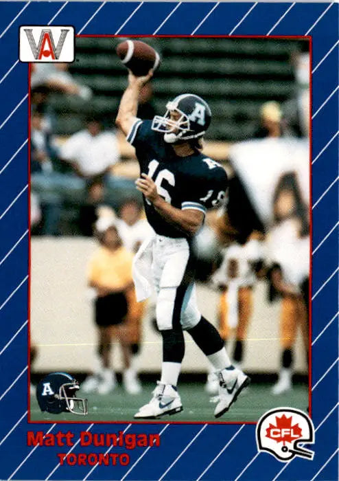 1991 All World CFL French #87 Matt Dunigan - Football Card Single