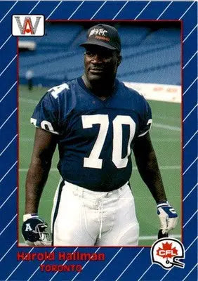 1991 All World CFL French #89 Harold Hallman - Football Card Single