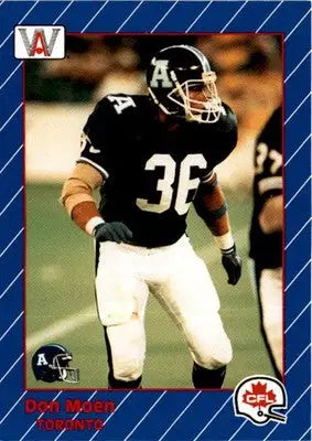 1991 All World CFL French #91 Don Moen - Football Card Single