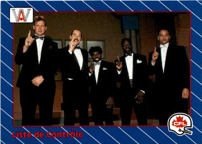 1991 All World CFL French #95 Checklist 56-110 - Football Card Single