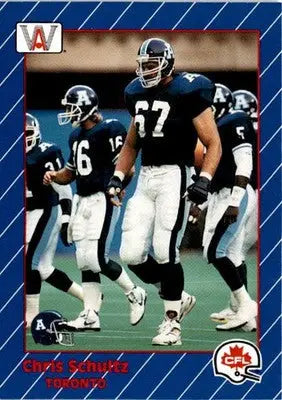 1991 All World CFL French #96 Chris Schultz - Football Card Single