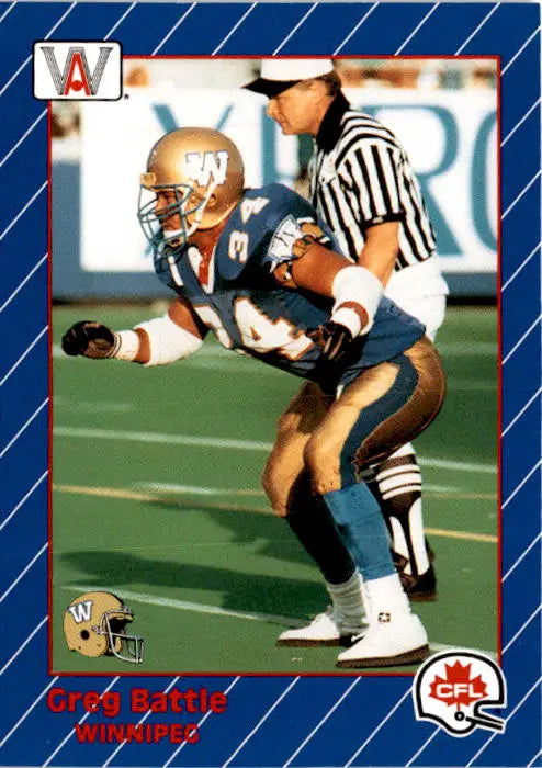 1991 All World CFL French #98 Greg Battle - Football Card Single