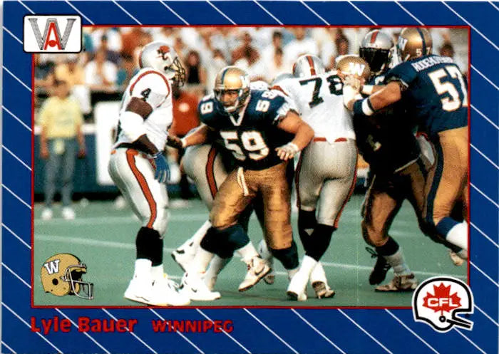 1991 All World CFL French #99 Lyle Bauer - Football Card Single
