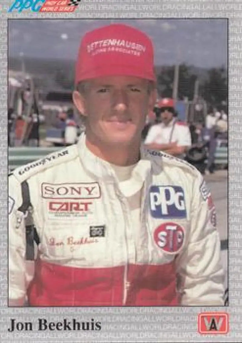 1991 All World Indy #18 Jon Beekhuis NM Near Mint ID:6674 - Racing Card Single