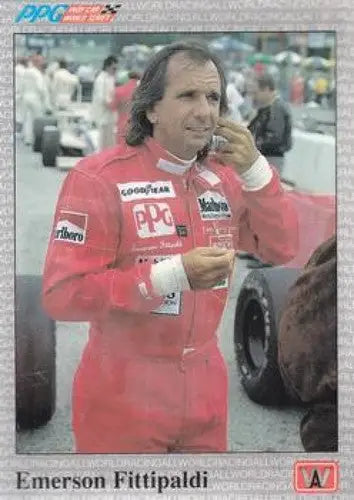 1991 All World Indy #20 Emerson Fittipaldi NM Near Mint ID:6675 - Racing Card Single
