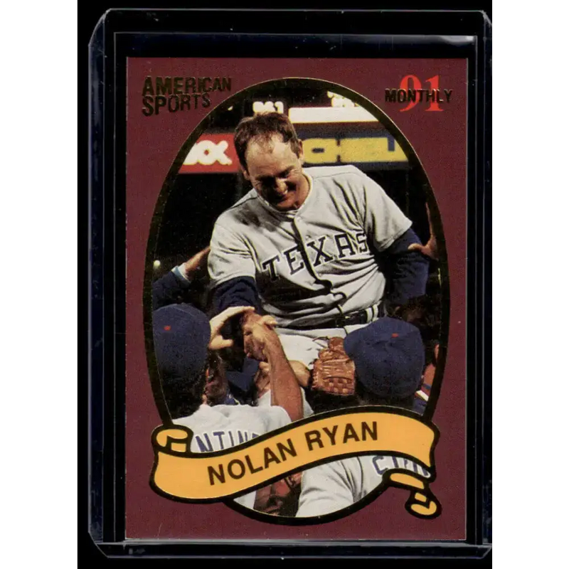 1991 American Sports # Nolan Ryan Texas Rangers NM-MT Baseball Card - Baseball Card Single