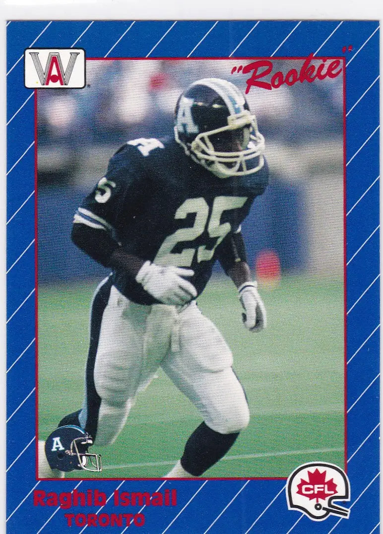 1991 AW Sports #92 Raghib Ismail All World RC Toronto CFL Football rookie card
