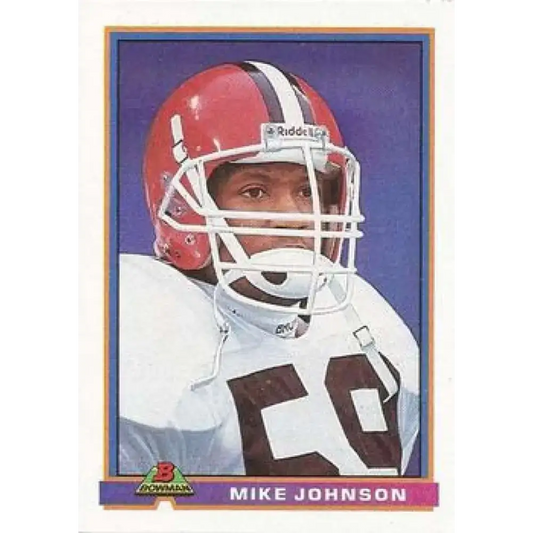 1991 Bowman #100 Mike Johnson NM-MT Cleveland Browns Football Card