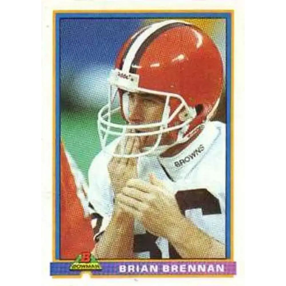 1991 Bowman #101 Brian Brennan NM-MT Cleveland Browns Football Card - Football Card Single