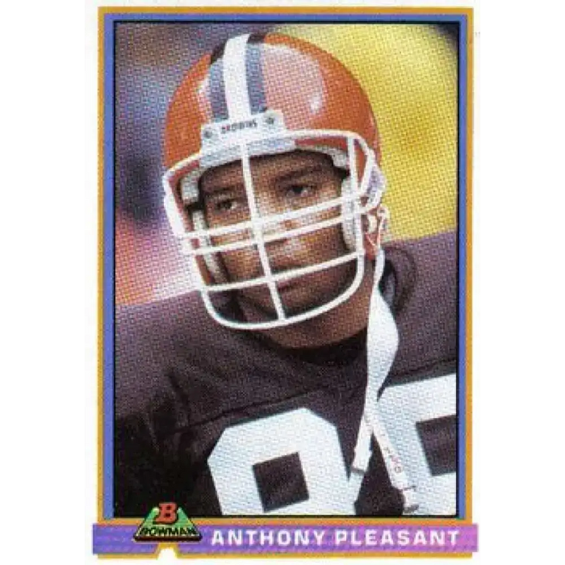 1991 Bowman #102 Anthony Pleasant NM-MT Cleveland Browns Football Card - Football Card Single