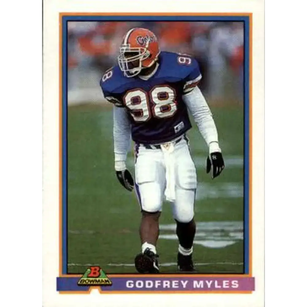 1991 Bowman #103 Godfrey Myles NM-MT RC Rookie Dallas Cowboys Football Card - Football Card Single