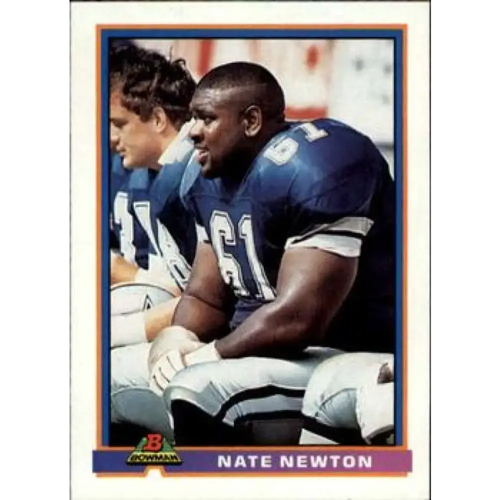 1991 Bowman #106 Nate Newton NM-MT Dallas Cowboys Football Card - Football Card Single