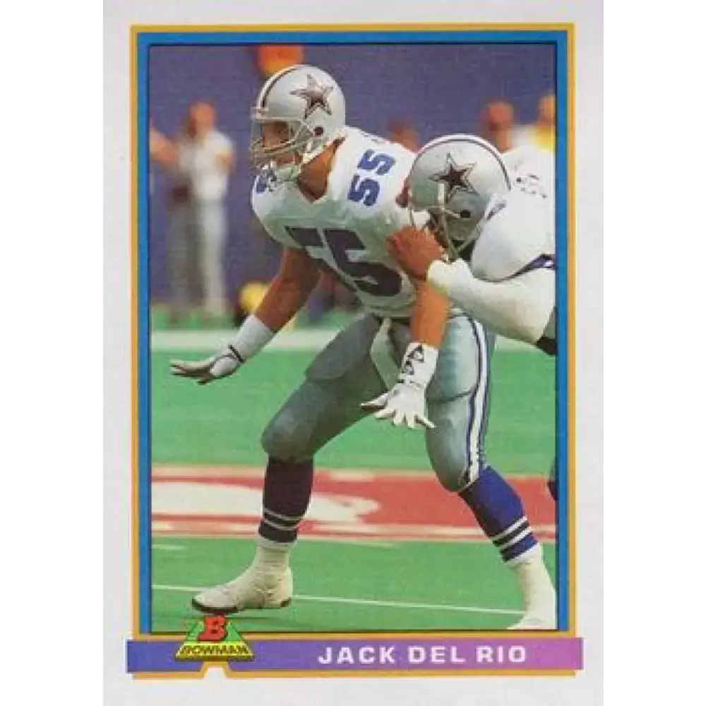1991 Bowman #110 Jack Del Rio NM-MT Dallas Cowboys Football Card - Football Card Single
