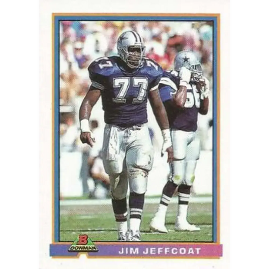 1991 Bowman #111 Jim Jeffcoat NM-MT Dallas Cowboys Football Card