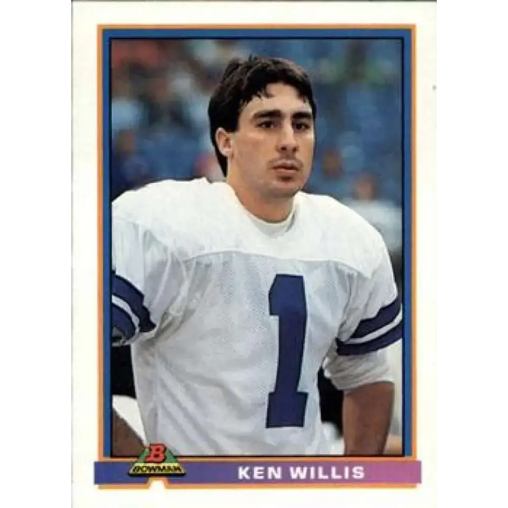 1991 Bowman #118 Ken Willis NM-MT Dallas Cowboys Football Card - Football Card Single