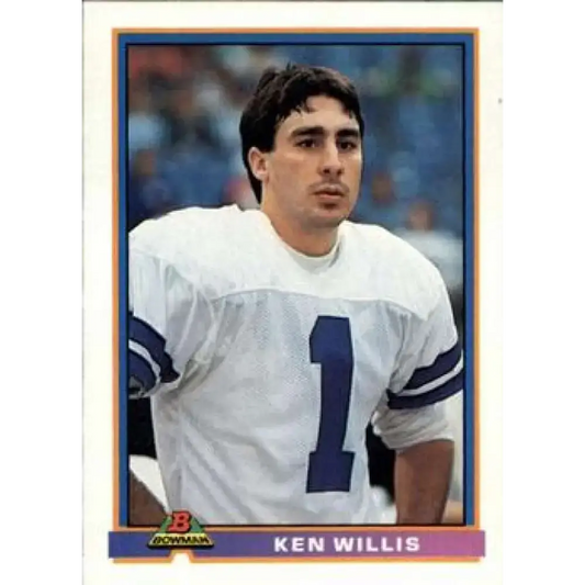 1991 Bowman #118 Ken Willis NM-MT Dallas Cowboys Football Card