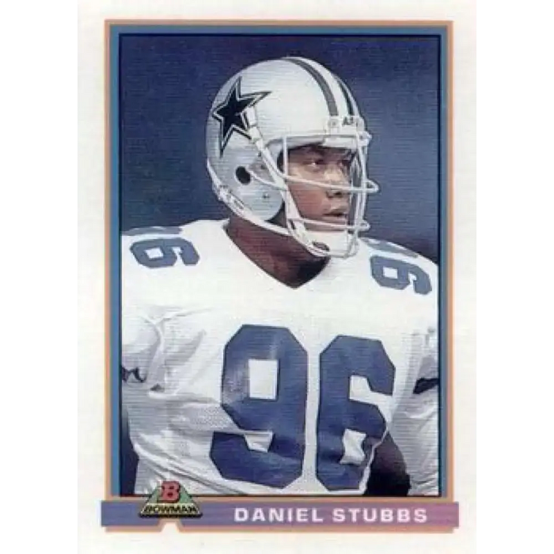 1991 Bowman #119 Daniel Stubbs NM-MT Dallas Cowboys Football Card - Football Card Single