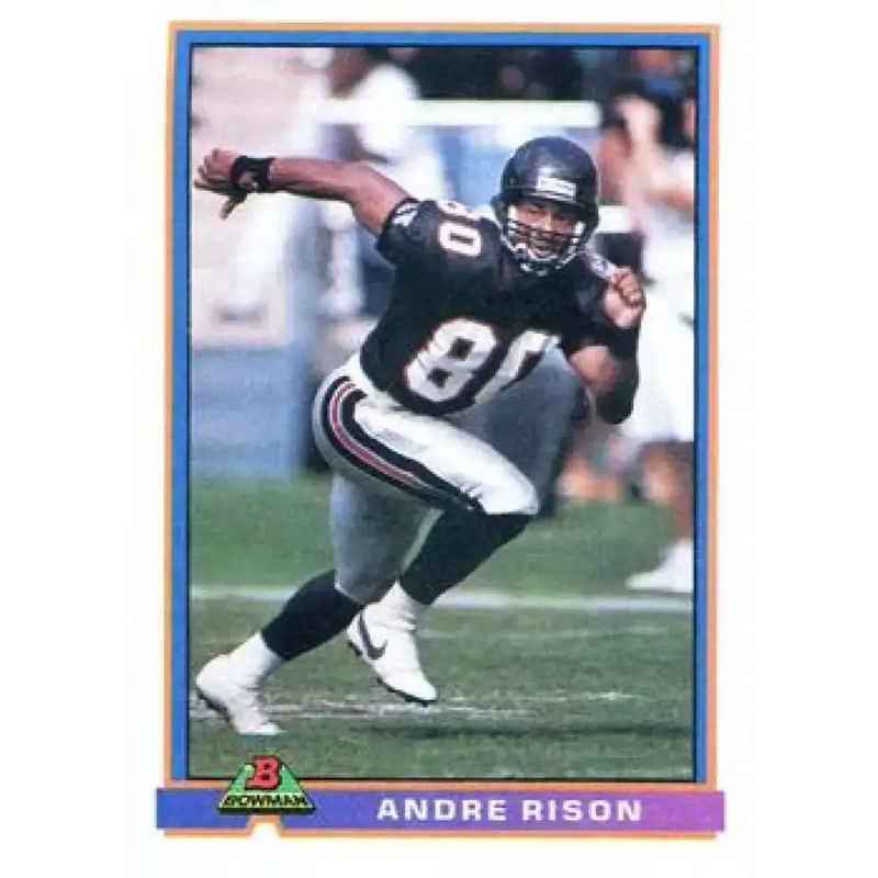 1991 Bowman #12 Andre Rison NM-MT Atlanta Falcons Football Card - Football Card Single