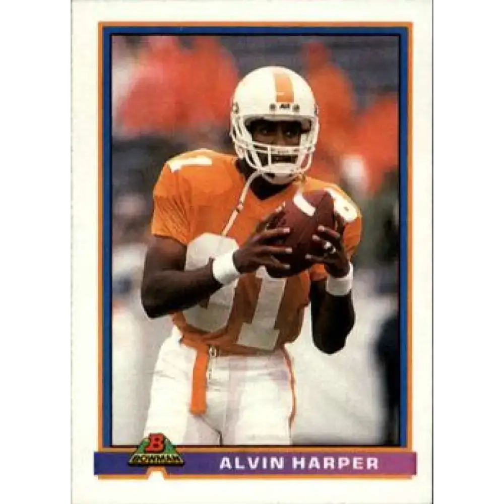 1991 Bowman #122 Alvin Harper NM-MT RC Rookie Dallas Cowboys Football Card - Football Card Single