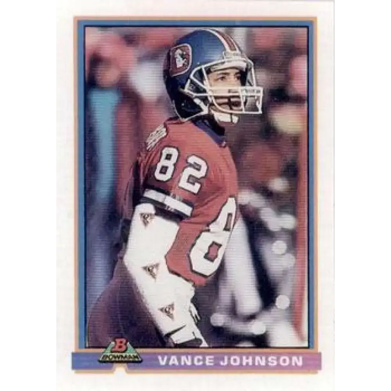 1991 Bowman #124 Vance Johnson NM-MT Denver Broncos Football Card - Football Card Single