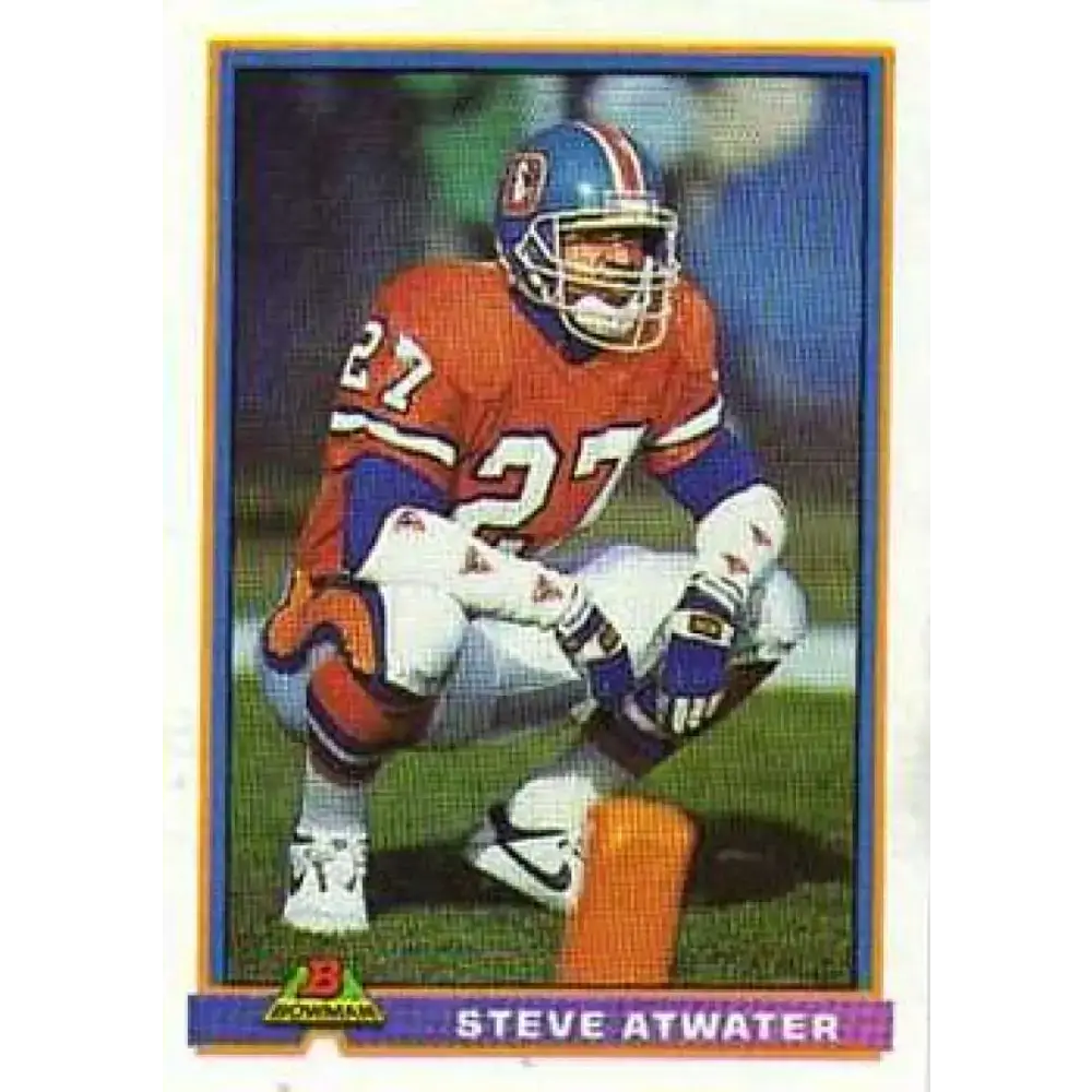 1991 Bowman #125 Steve Atwater NM-MT Denver Broncos Football Card - Football Card Single